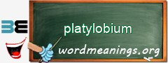 WordMeaning blackboard for platylobium